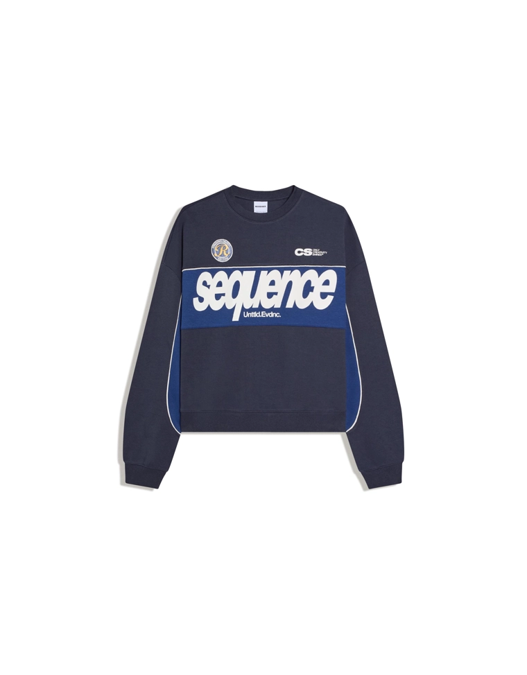 Толстовка с круглым вырезом и принтом