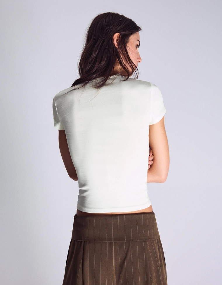 Футболка с короткими рукавами и принтом