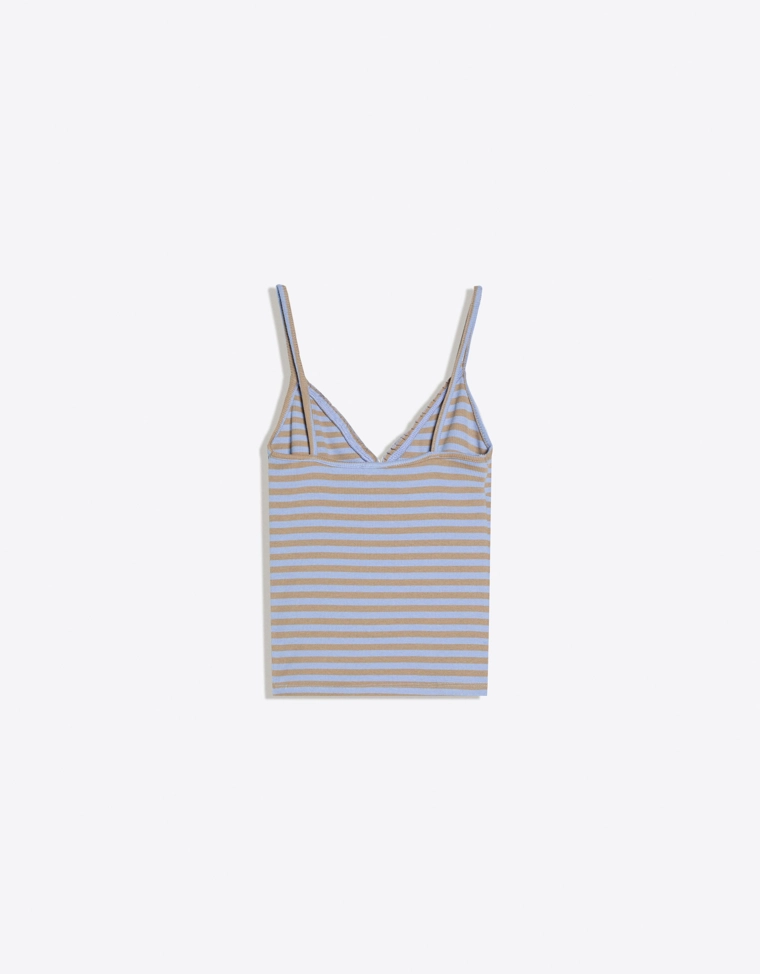 Топ на бретелях со сборками