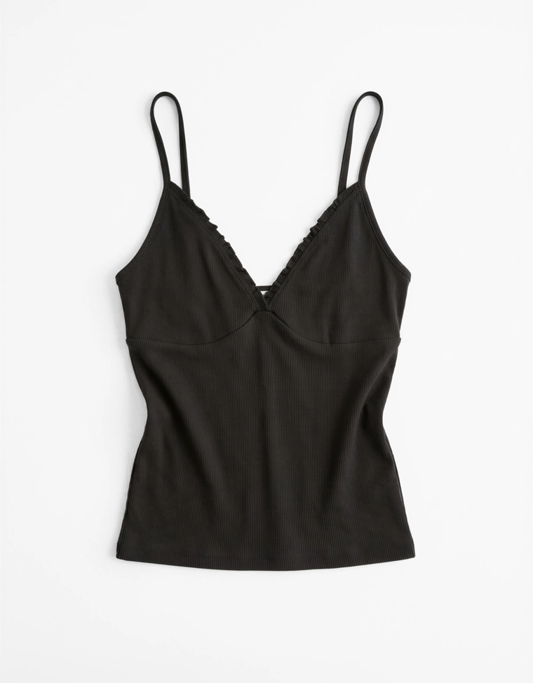 Топ на бретелях со сборками