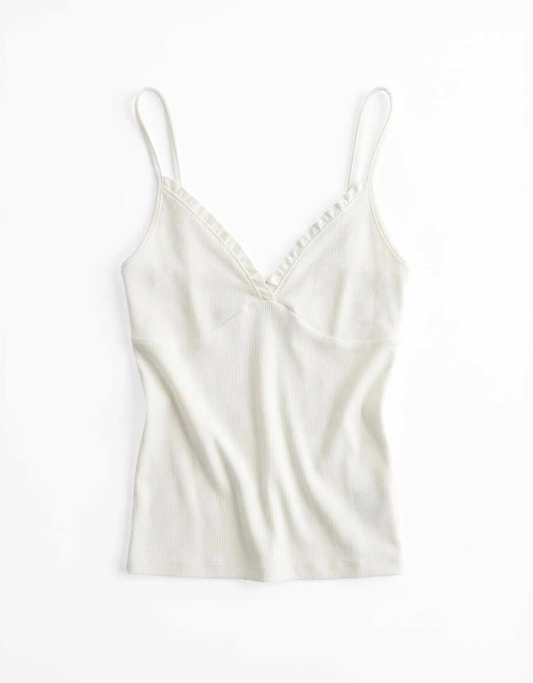 Топ на бретелях со сборками