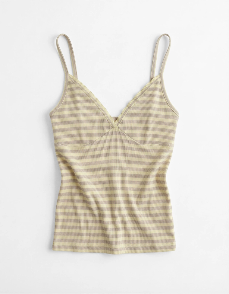 Топ на бретелях со сборками