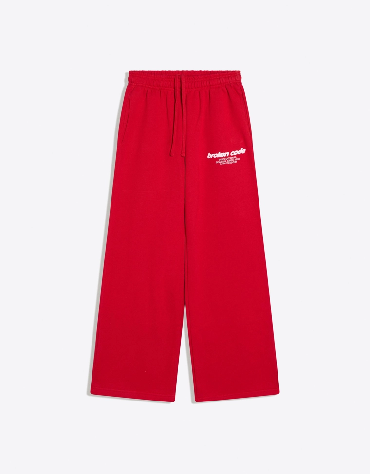 Брюки из мягкой ткани свободного кроя с принтом