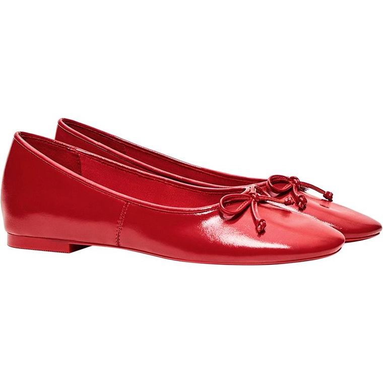 Балетки с бантом