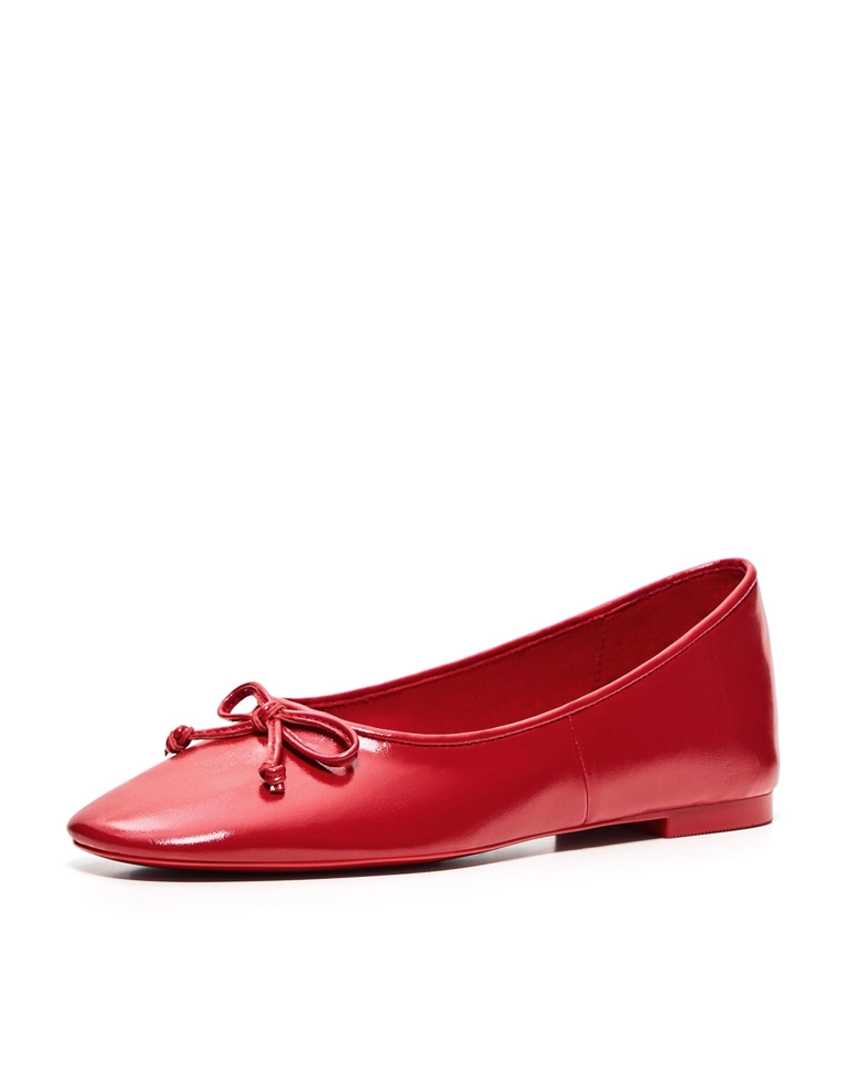 Балетки с бантом