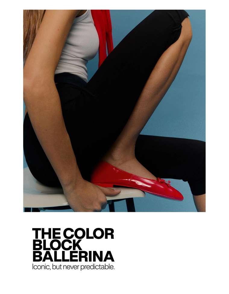 Балетки с бантом