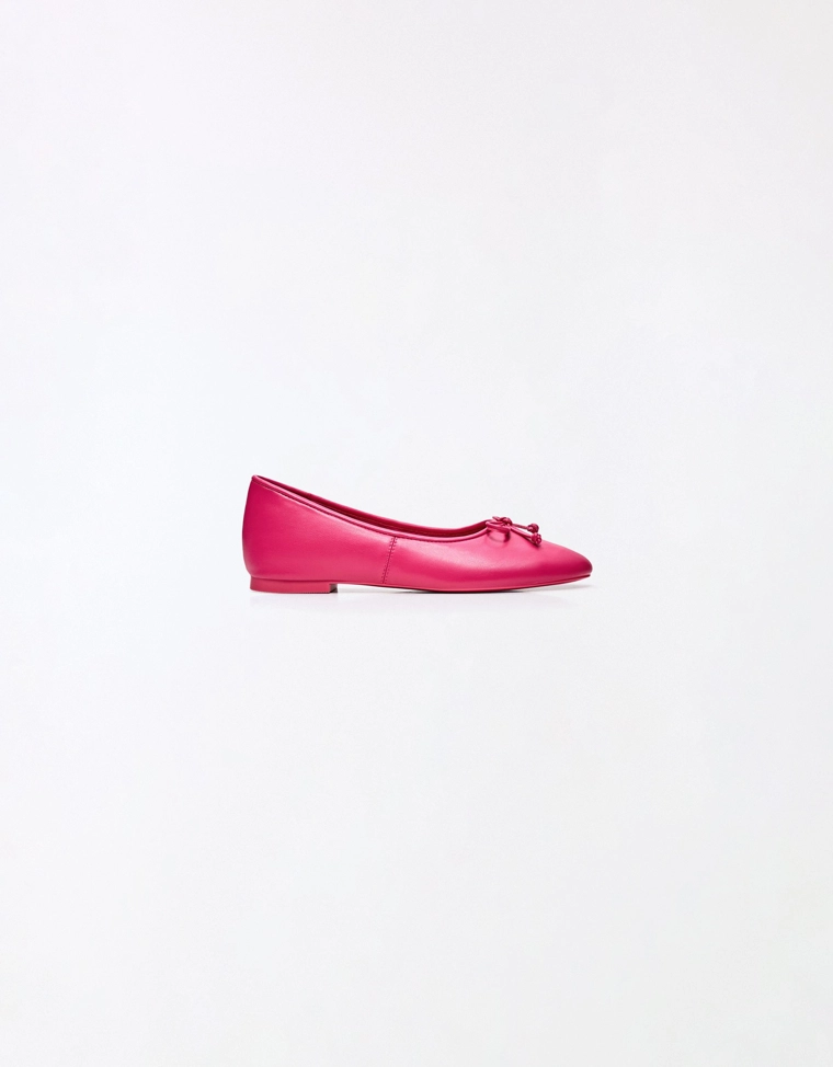 Балетки с бантом