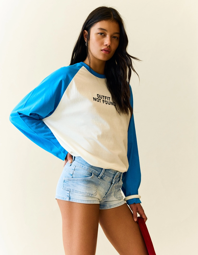 Джинсовые мини-шорты