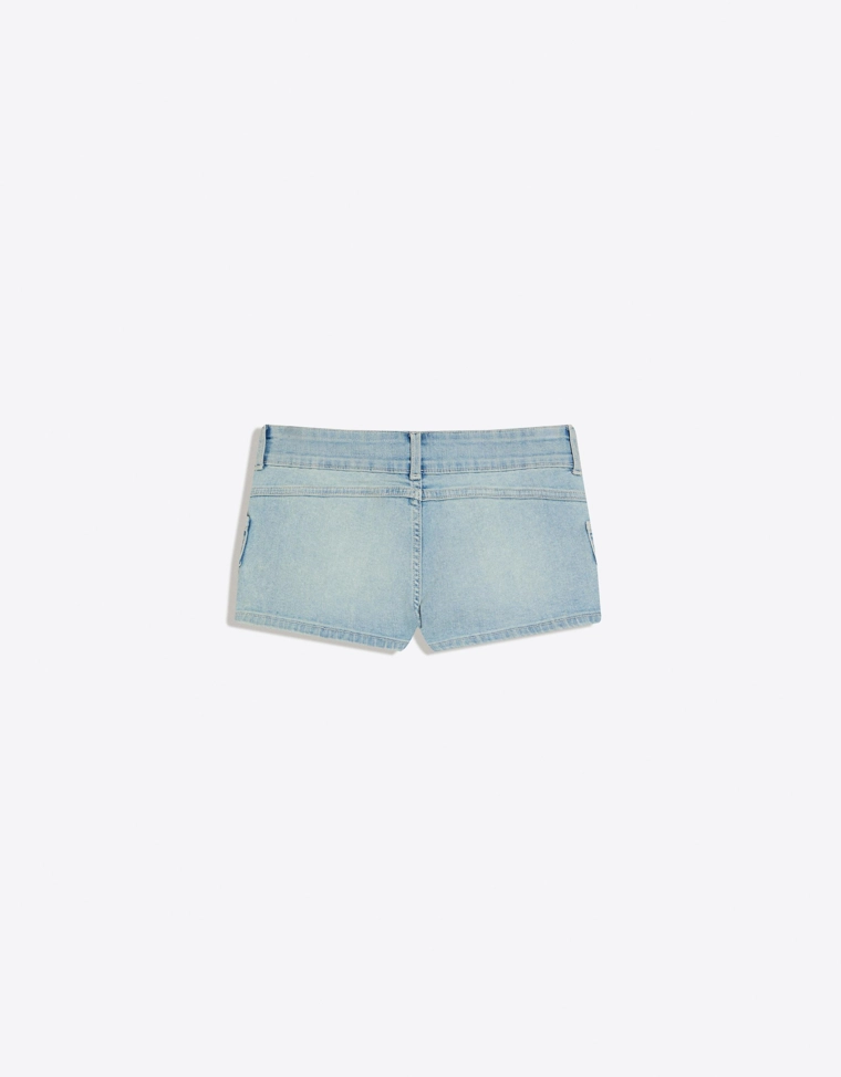 Джинсовые мини-шорты