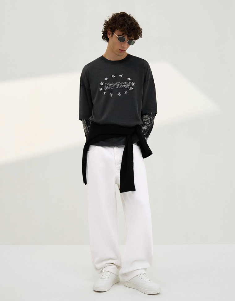 Джинсы свободного кроя