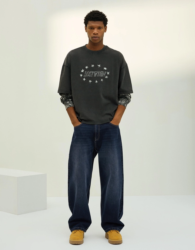 Джинсы свободного кроя