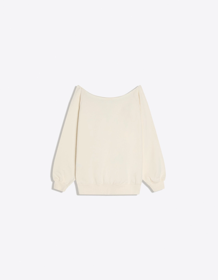 Асимметричная толстовка с принтом