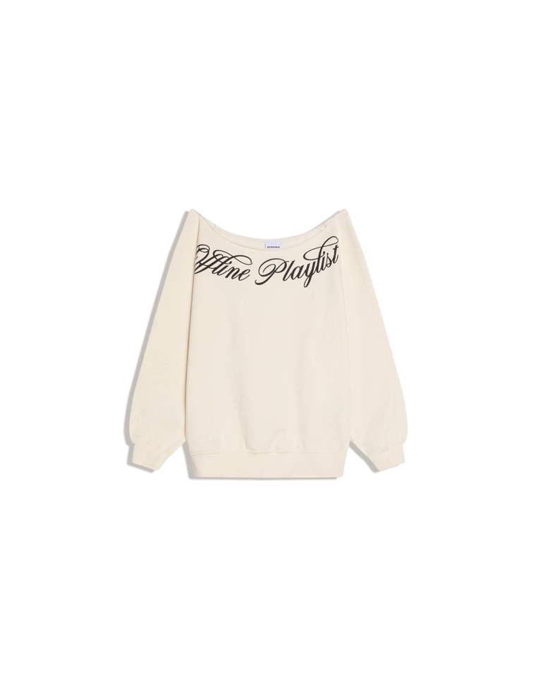 Асимметричная толстовка с принтом