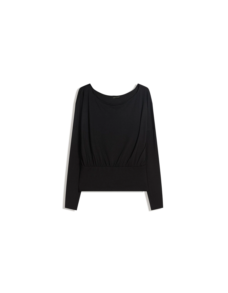 Футболка в полоску с длинными рукавами и поясом