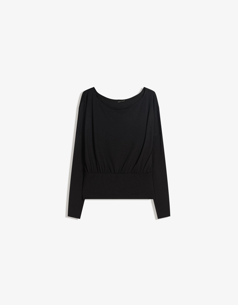 Футболка в полоску с длинными рукавами и поясом