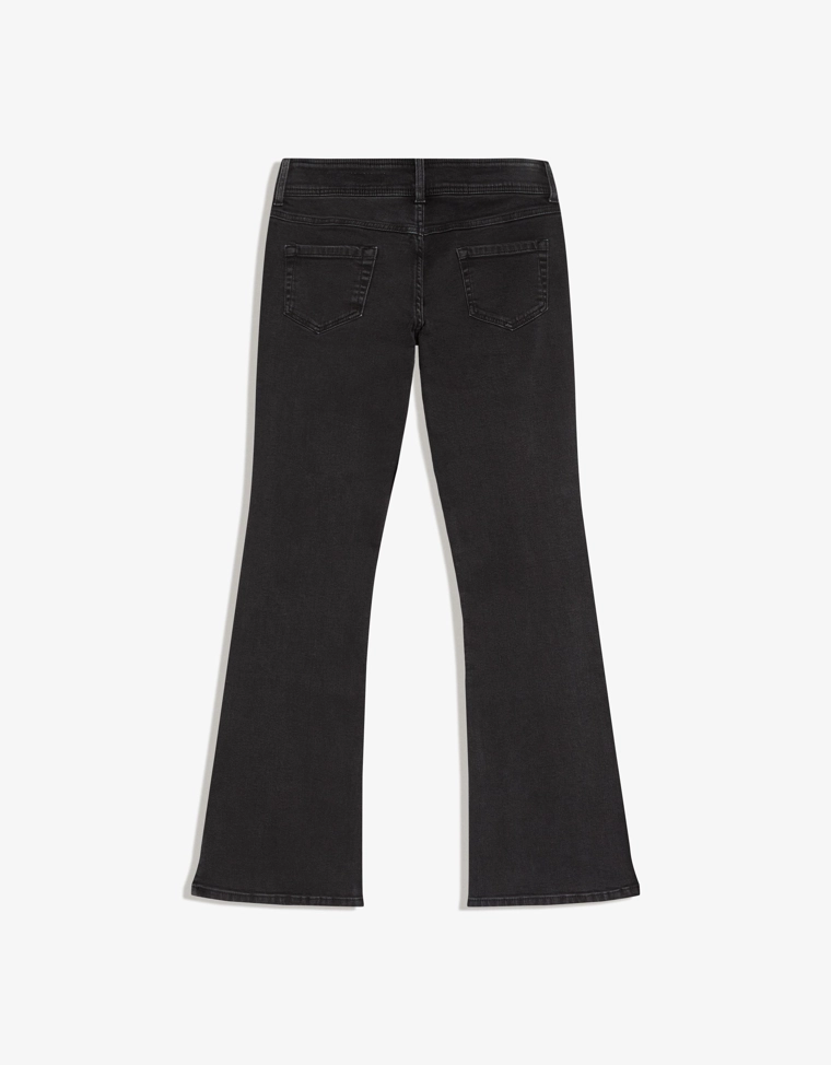 Расклешенные джинсы с низкой посадкой