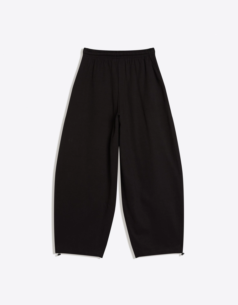 Брюки barrel из мягкой ткани с фиксаторами