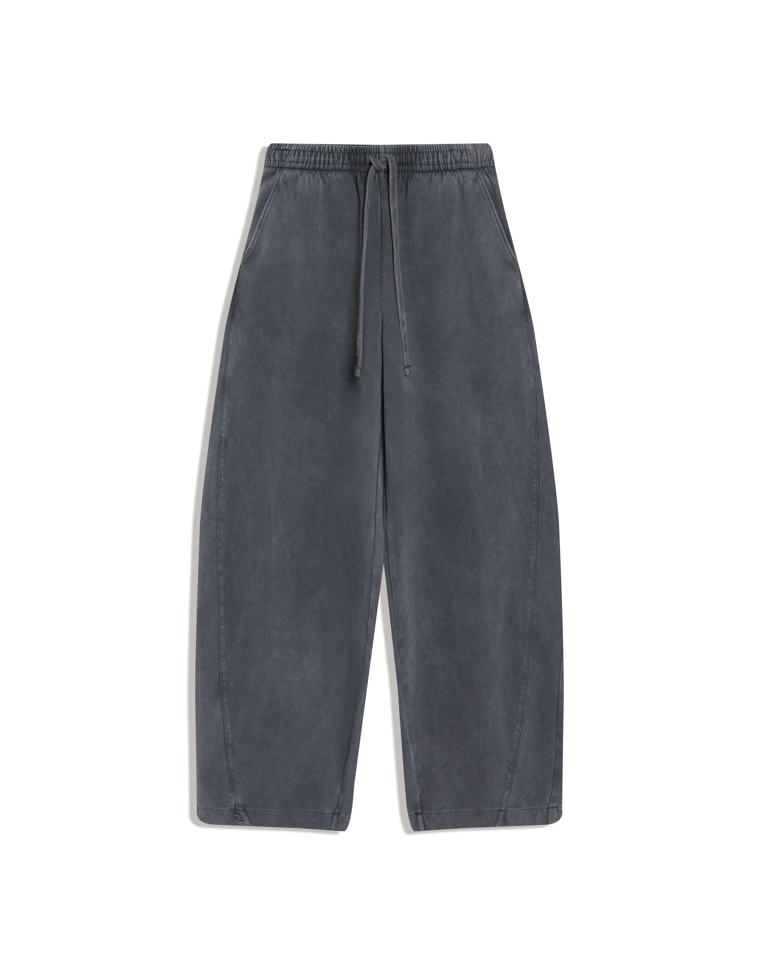 Брюки barrel из мягкой ткани с фиксаторами