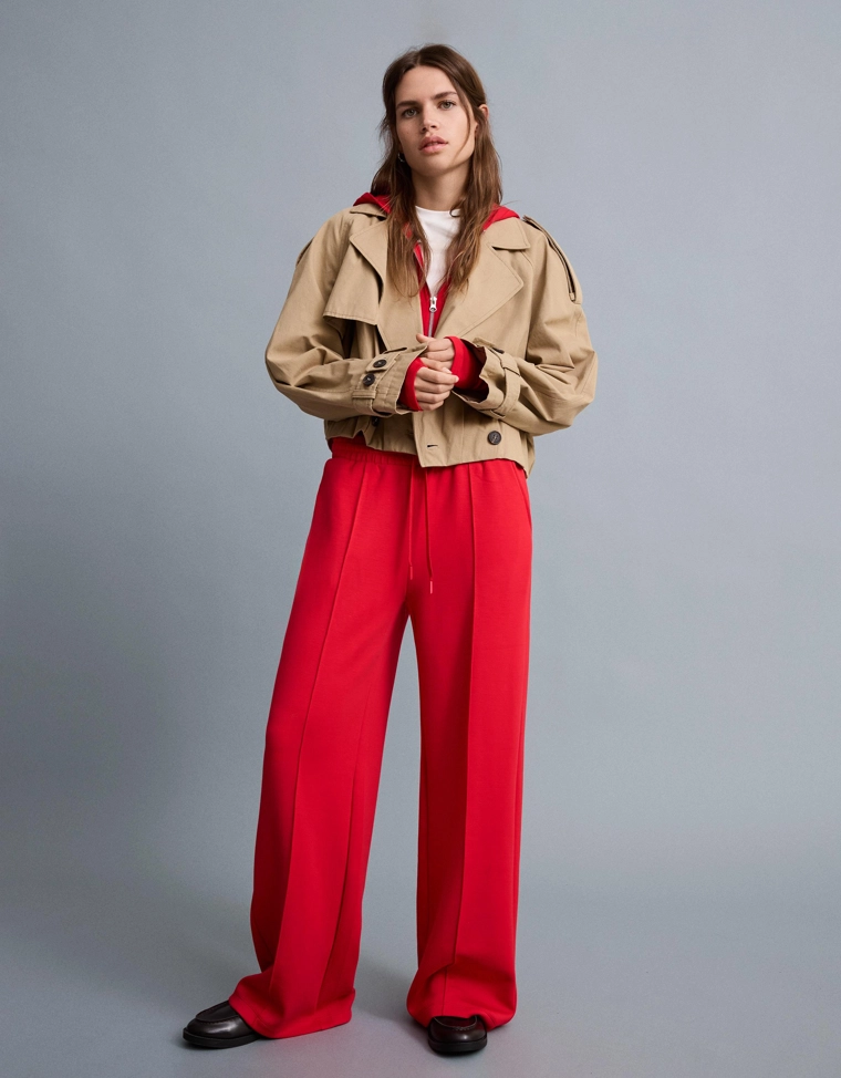 Широкие брюки из мягкой ткани