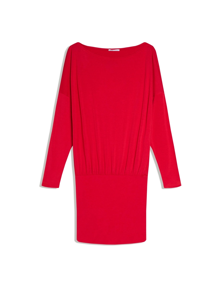 Платье мини с длинными рукавами и облегающей юбкой