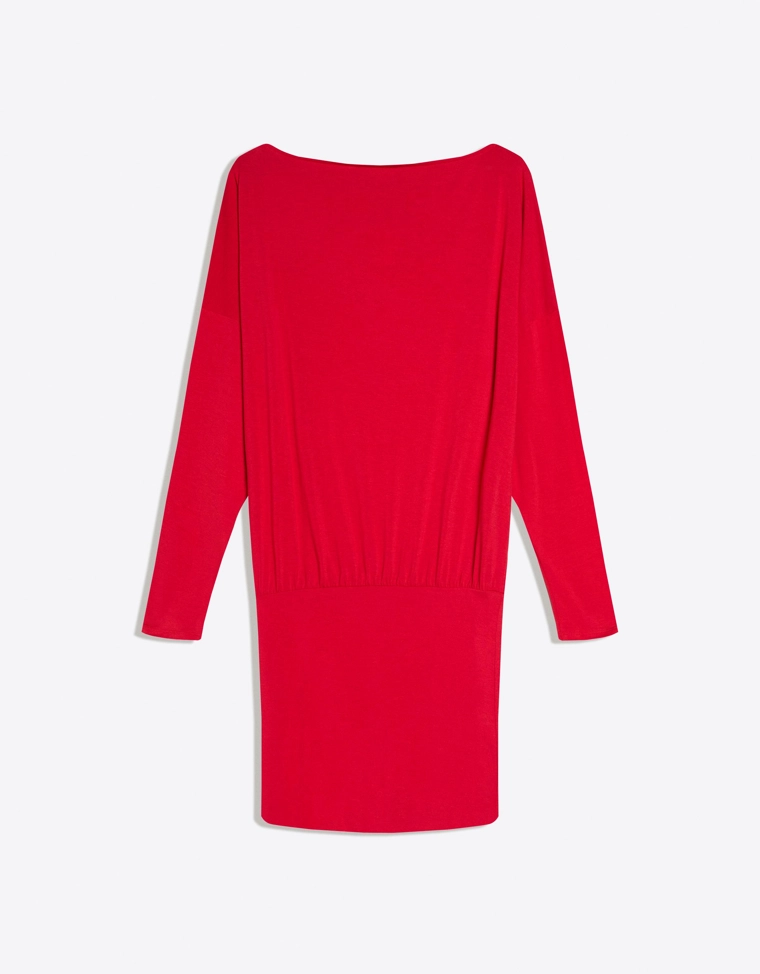 Платье мини с длинными рукавами и облегающей юбкой