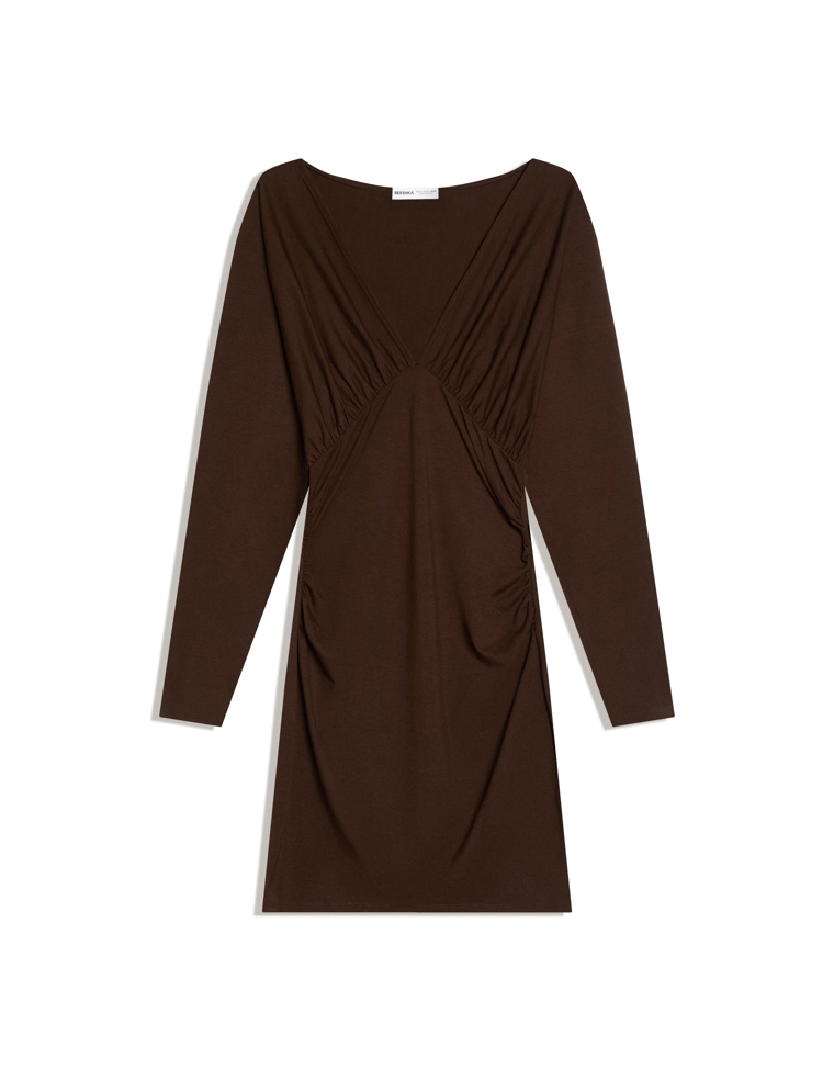 Мини-платье с оборками