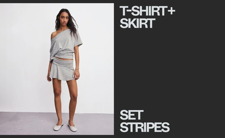 Футболка асимметричного кроя с короткими рукавами