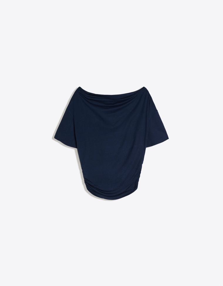 Футболка асимметричного кроя с короткими рукавами