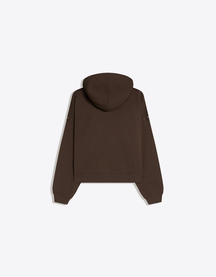 Худи на молнии с заклепками