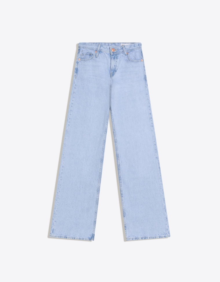 Джинсы прямого кроя с низкой посадкой