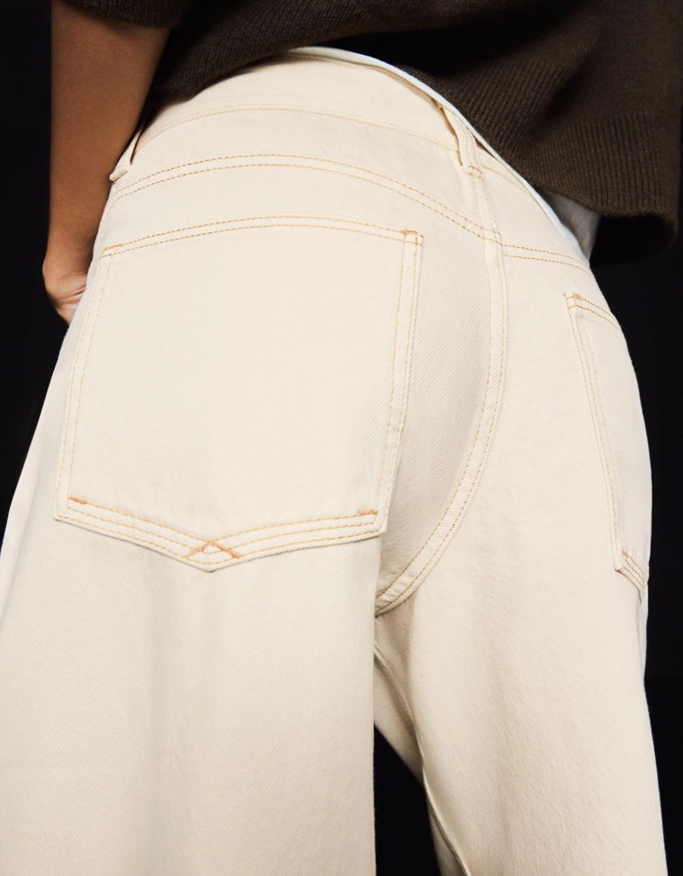 Джинсы-бойфренды с низкой посадкой