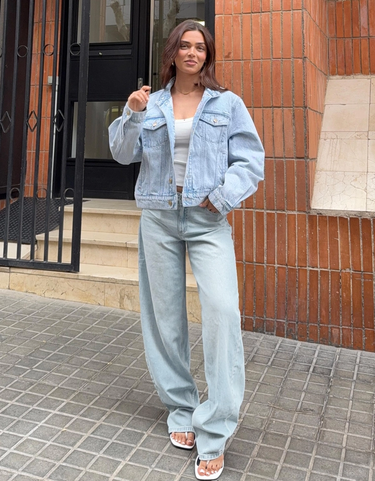 Джинсы barrel свободного кроя с низкой посадкой