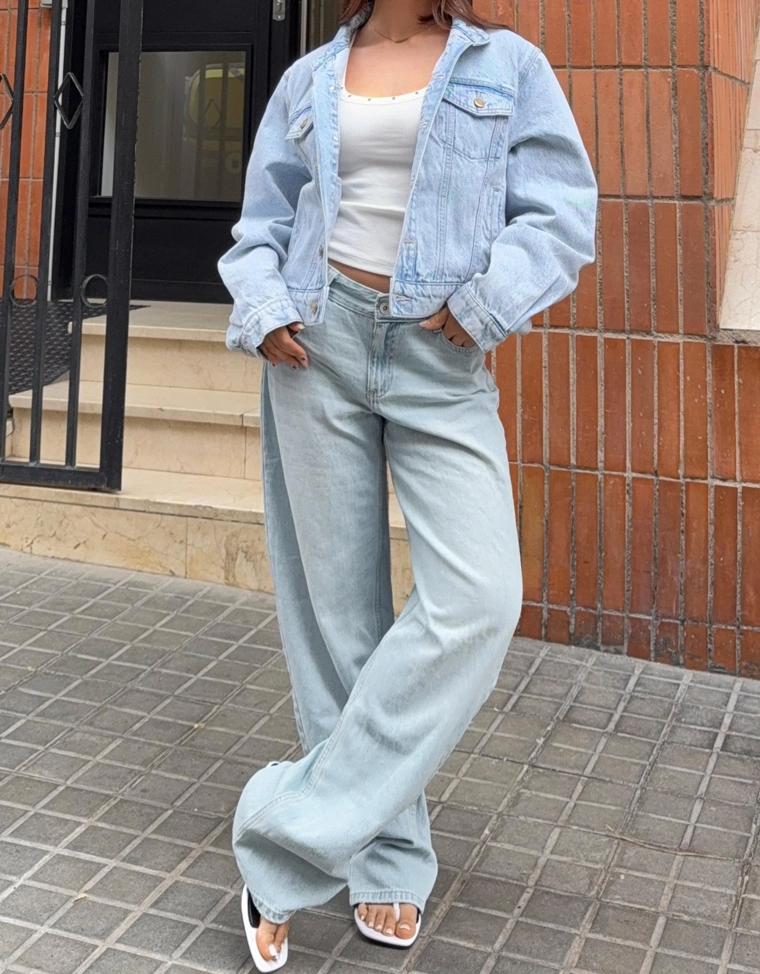 Джинсы barrel свободного кроя с низкой посадкой