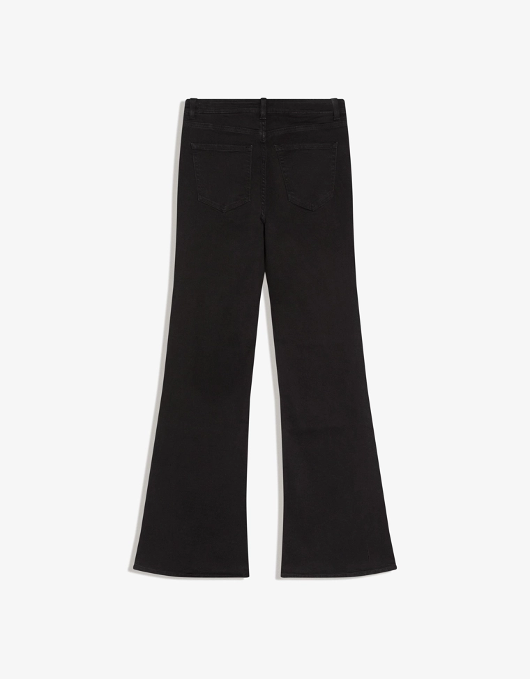 Расклешенные джинсы с высокой посадкой