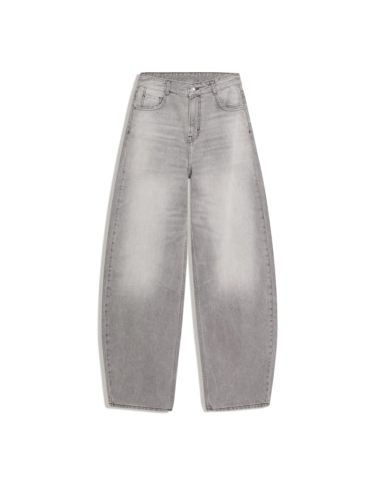 Джинсы barrel с высокой посадкой