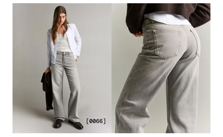 Джинсы свободного кроя со средней посадкой