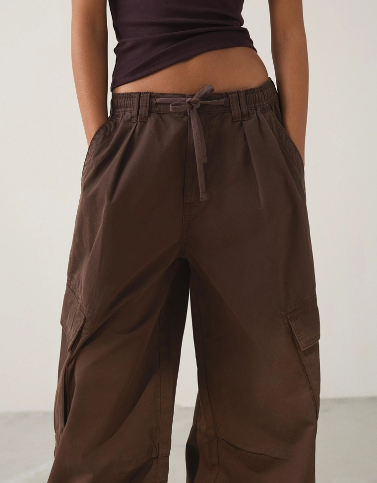 Брюки карго-парашюты