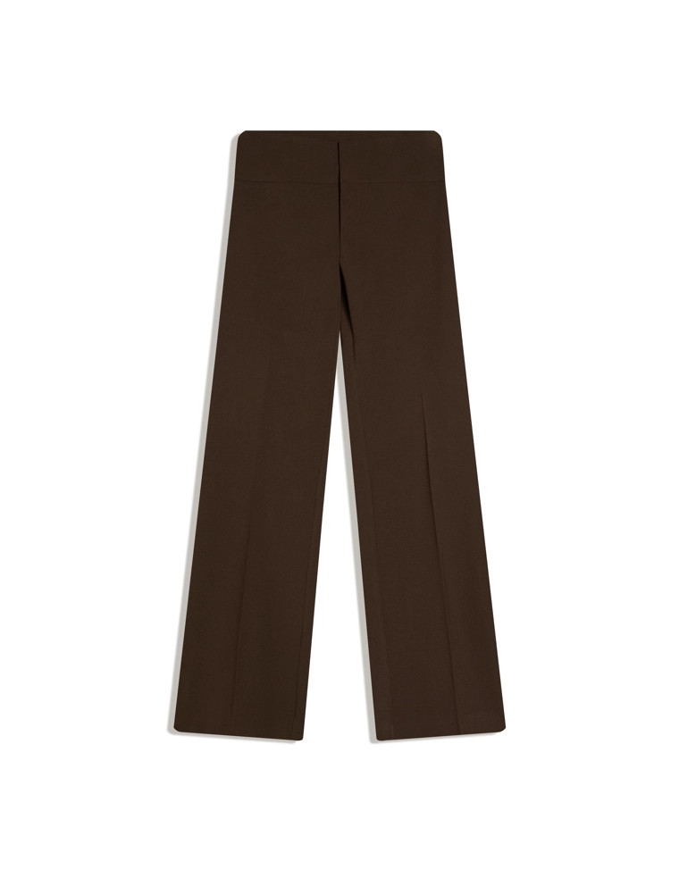 Брюки с широким поясом и низкой посадкой