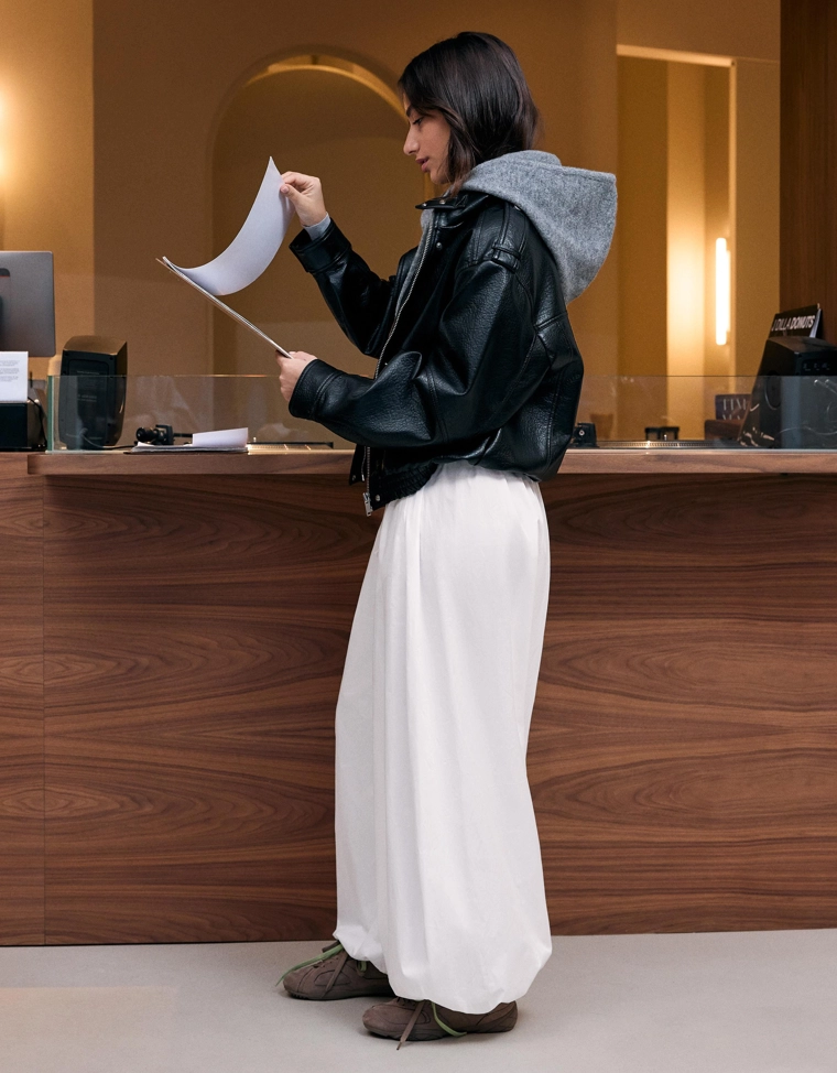 Брюки-блумеры из поплина