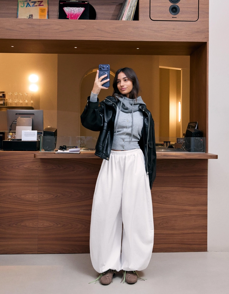 Брюки-блумеры из поплина