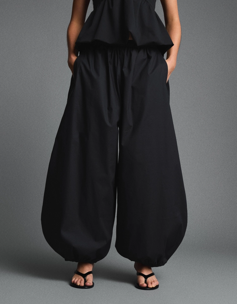 Брюки-блумеры из поплина