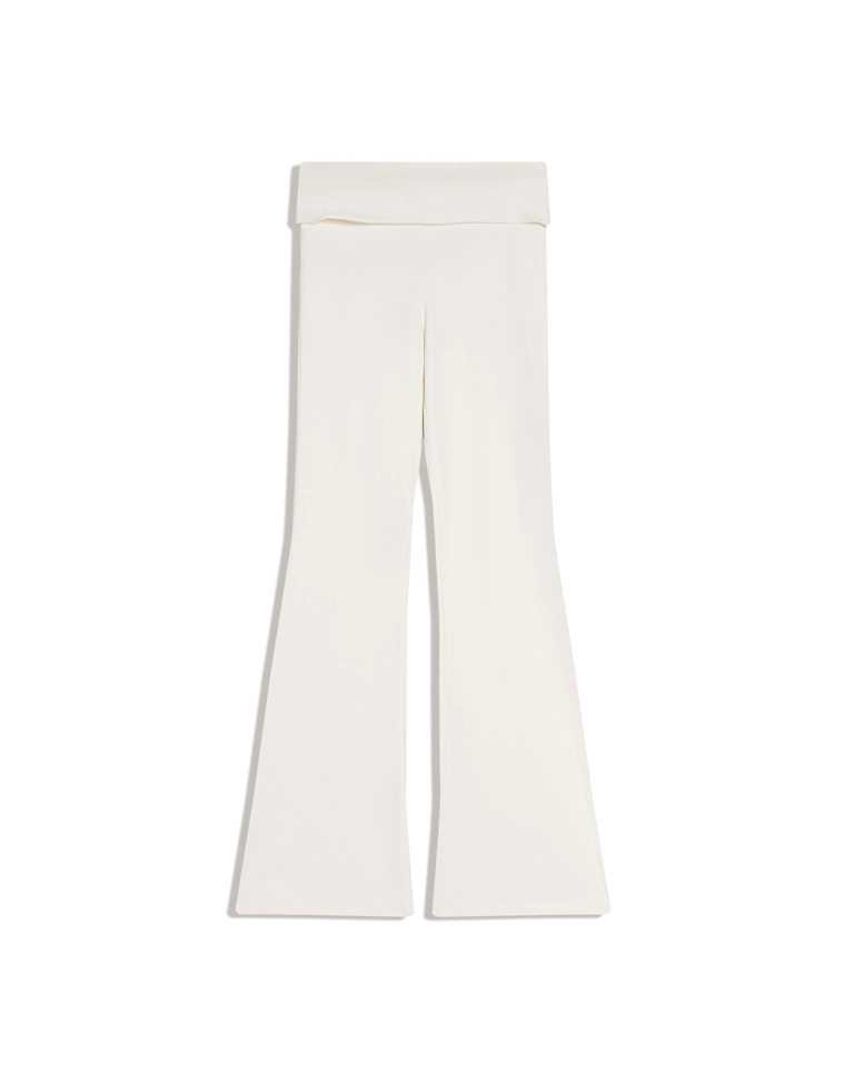 Расклешенные брюки с высокотехнологичной отворотной талией