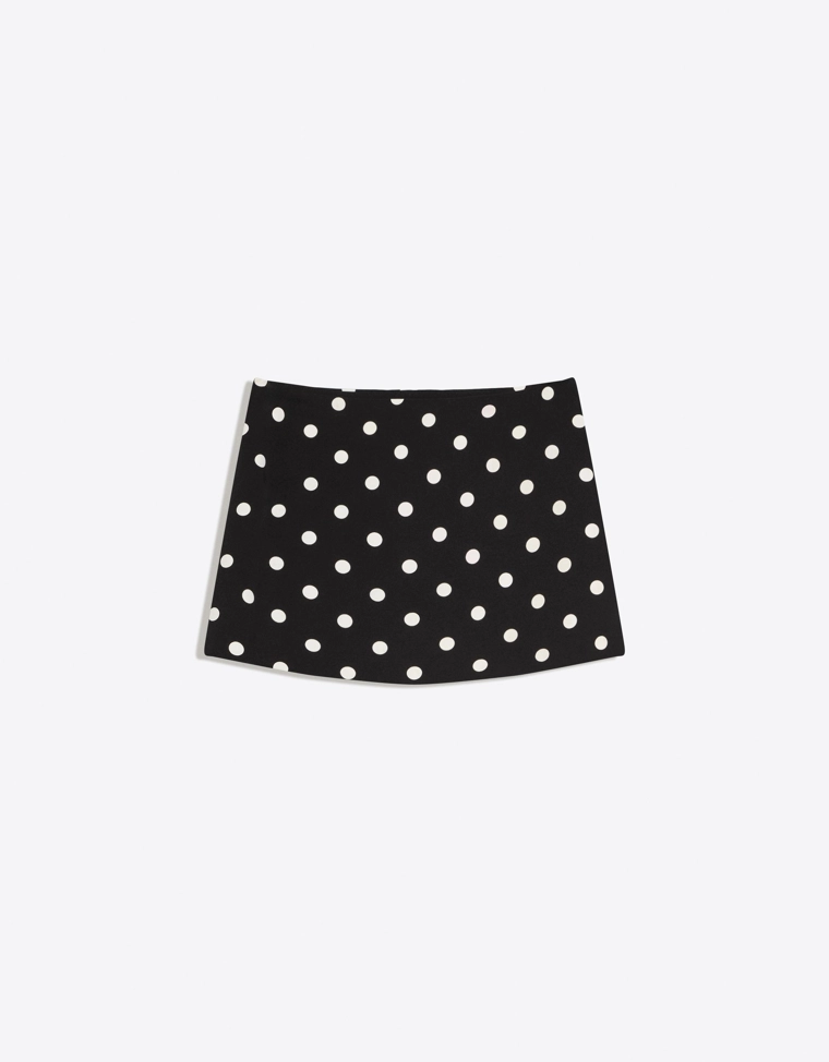 Мини-юбка-шорты с пряжкой