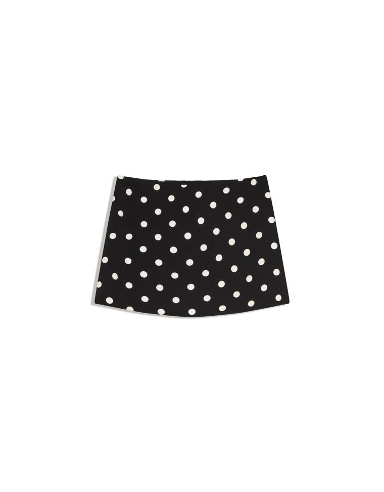 Мини-юбка-шорты с пряжкой