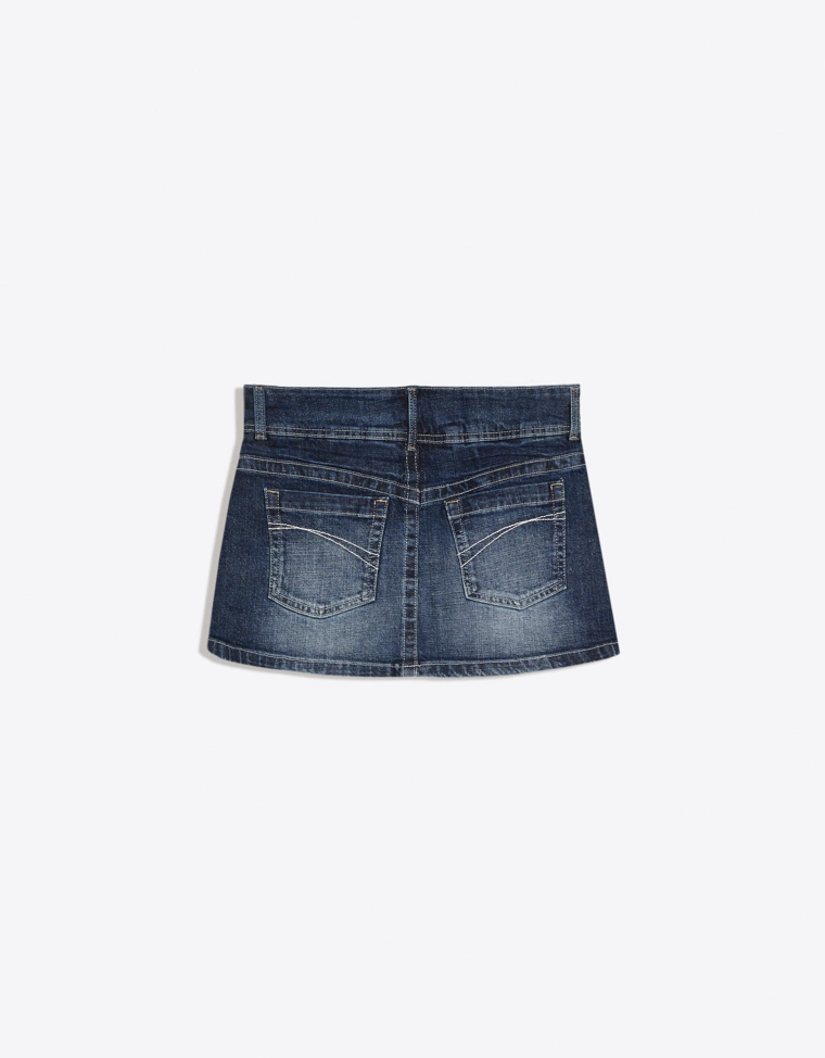 Джинсовая юбка-шорты