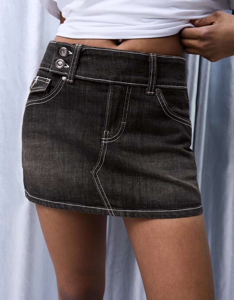 Джинсовая юбка-шорты