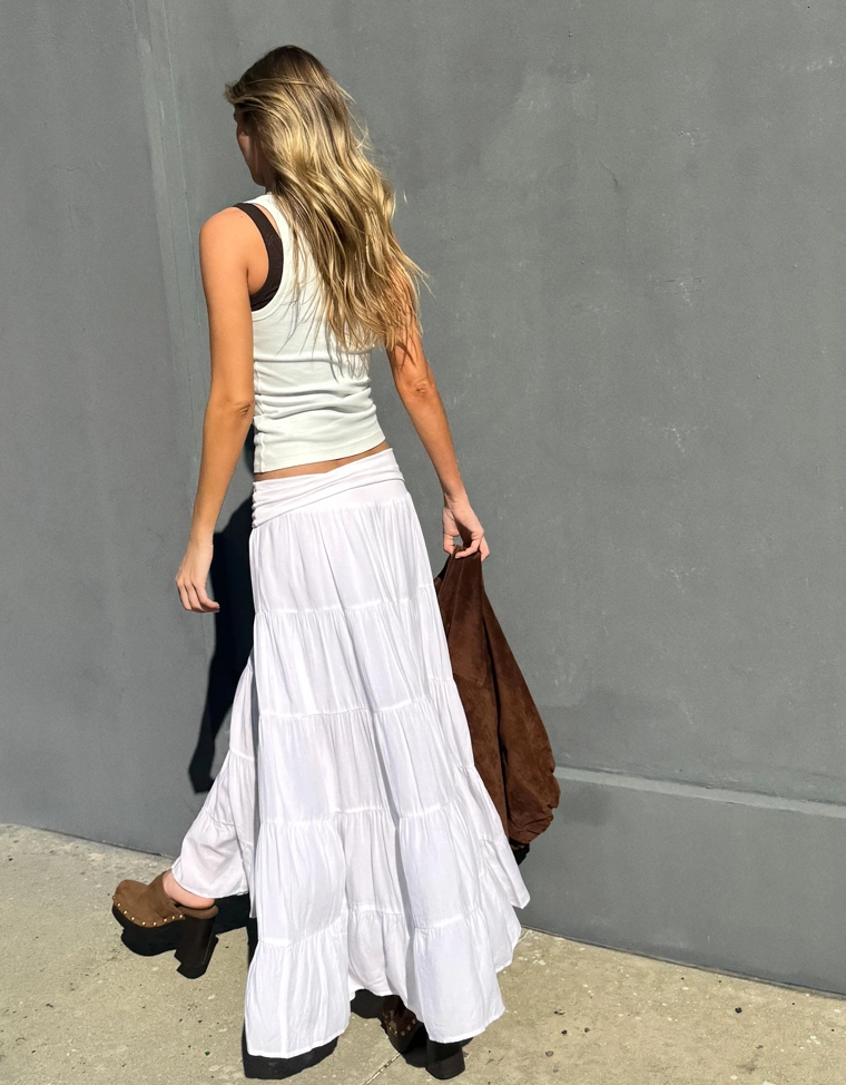 Юбка миди с поясом