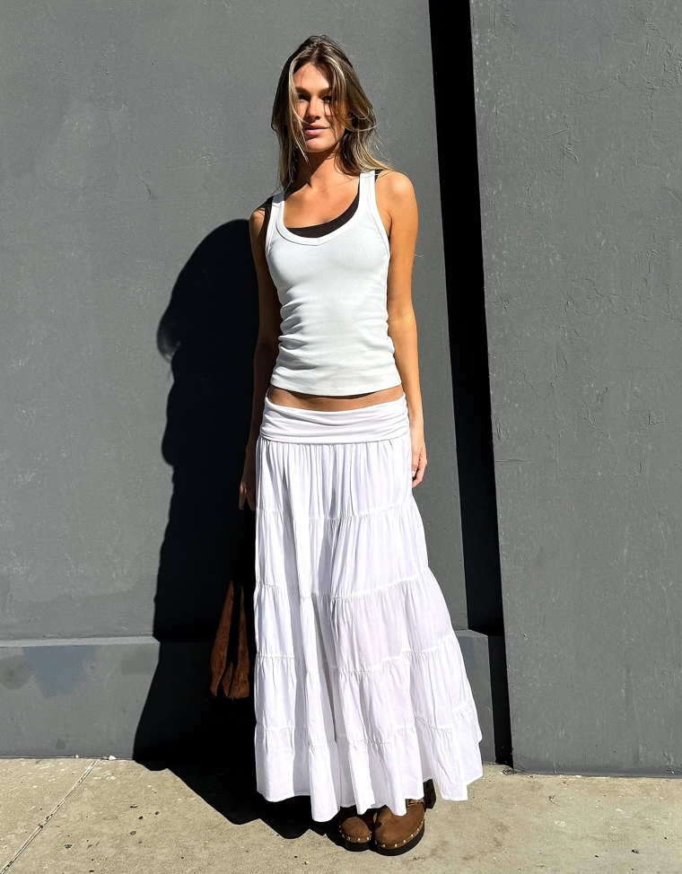 Юбка миди с поясом