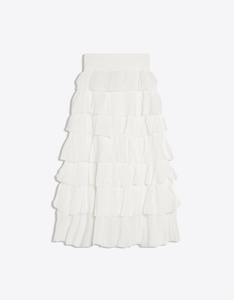 Юбка миди в стиле рустик с воланами
