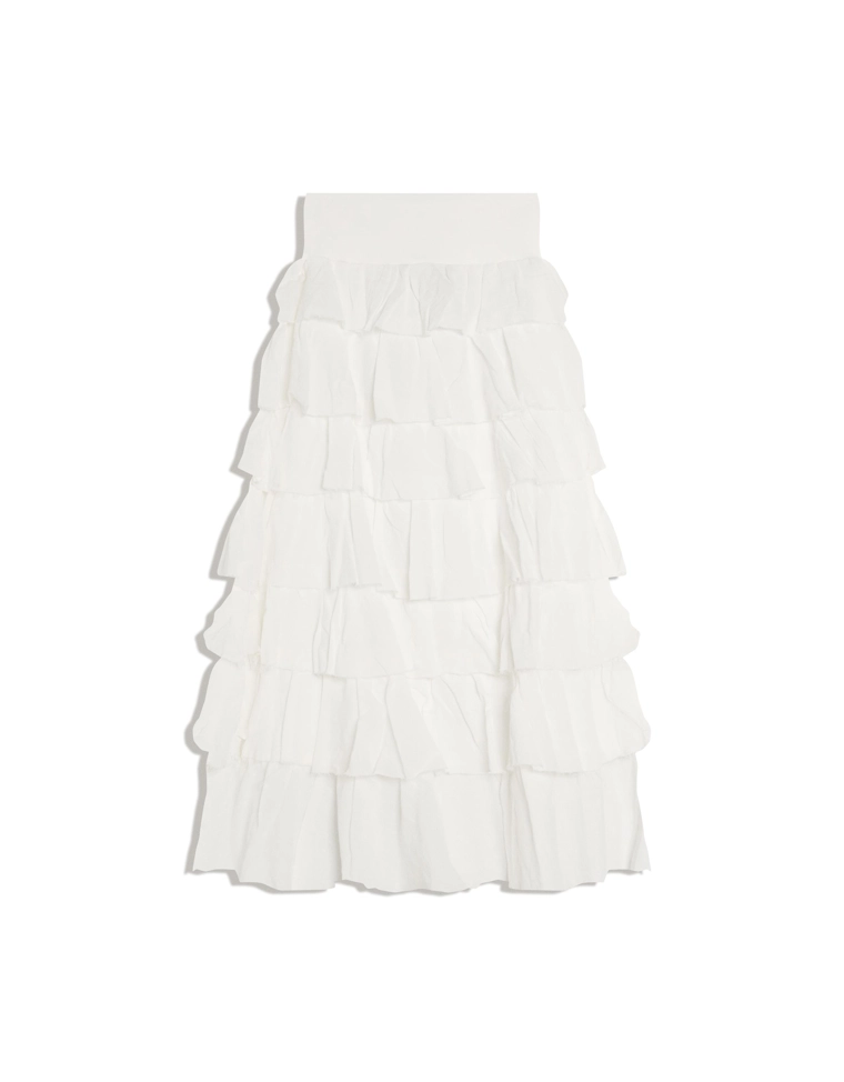 Юбка миди в стиле рустик с воланами